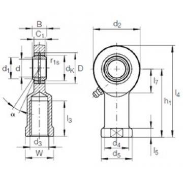 17 mm x 30 mm x 14 mm  INA GIR 17 DO plain bearings
